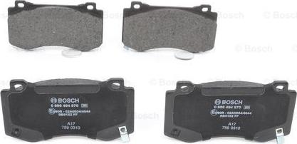 BOSCH 0 986 494 870 - Колодки торм диск к-т перед Chrysler 300C  Jeep Grand Cherokee III SRT autodnr.net