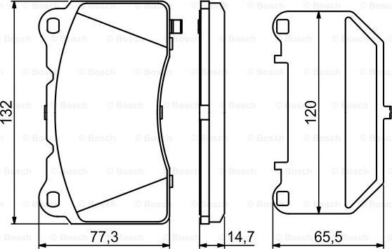 BOSCH 0 986 494 880 - Тормозные колодки, дисковые, комплект autodnr.net