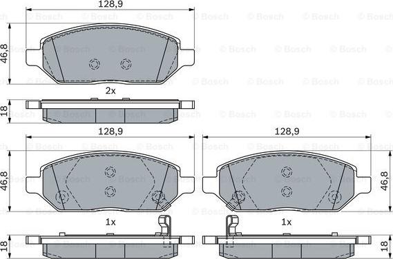 BOSCH 0 986 494 906 - Гальмівні колодки, дискові гальма autocars.com.ua