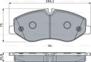 BOSCH 0 986 494 914 - Гальмівні колодки autocars.com.ua