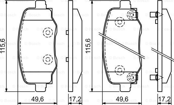 BOSCH 0 986 494 930 - Гальмівні колодки, дискові гальма autocars.com.ua