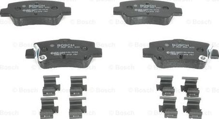 BOSCH 0 986 494 933 - Тормозные колодки, дисковые, комплект avtokuzovplus.com.ua