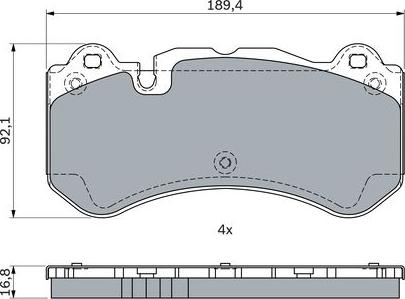 BOSCH 0 986 494 970 - Гальмівні колодки, дискові гальма autocars.com.ua