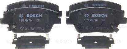 BOSCH 0 986 494 984 - Тормозные колодки, дисковые, комплект avtokuzovplus.com.ua