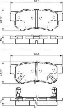 BOSCH 0 986 495 022 - Гальмівні колодки, дискові гальма autocars.com.ua