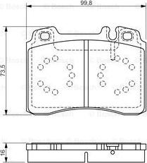 BOSCH 0 986 495 057 - Тормозные колодки, дисковые, комплект avtokuzovplus.com.ua