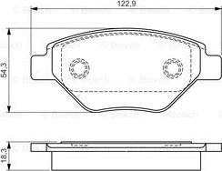 BOSCH 0 986 495 069 - Гальмівні колодки, дискові гальма autocars.com.ua