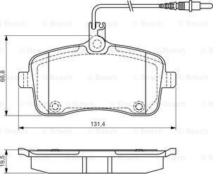 BOSCH 0 986 495 091 - Тормозные колодки, дисковые, комплект avtokuzovplus.com.ua