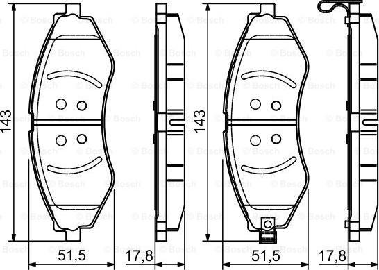 BOSCH 0 986 495 116 - Гальмівні колодки, дискові гальма autocars.com.ua