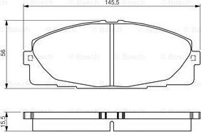 BOSCH 0 986 495 152 - Гальмівні колодки, дискові гальма autocars.com.ua