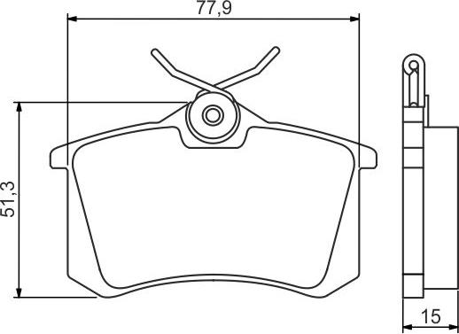 BOSCH 0 986 495 226 - Гальмівні колодки, дискові гальма autocars.com.ua