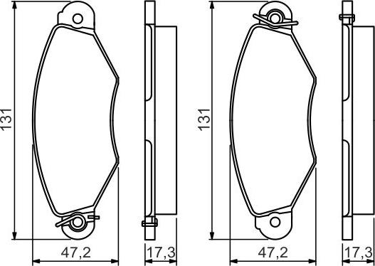 BOSCH 0 986 495 235 - Гальмівні колодки, дискові гальма autocars.com.ua