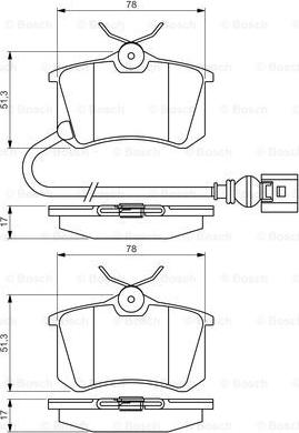 BOSCH 0 986 495 239 - Тормозные колодки, дисковые, комплект autodnr.net