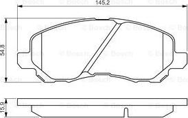 BOSCH 0 986 495 253 - Гальмівні колодки, дискові гальма autocars.com.ua