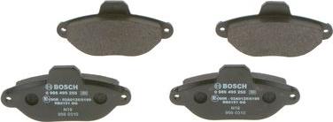 BOSCH 0 986 495 255 - Гальмівні колодки, дискові гальма autocars.com.ua