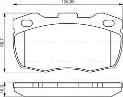 BOSCH 0 986 495 269 - Гальмівні колодки, дискові гальма autocars.com.ua