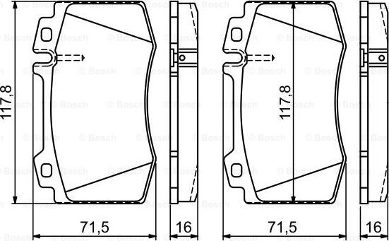 BOSCH 0 986 495 278 - Тормозные колодки, дисковые, комплект avtokuzovplus.com.ua