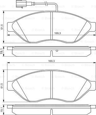 BOSCH 0 986 495 293 - Тормозные колодки, дисковые, комплект autodnr.net