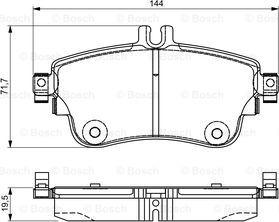 BOSCH 0 986 495 299 - Тормозные колодки, дисковые, комплект avtokuzovplus.com.ua