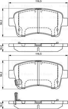 BOSCH 0 986 495 318 - Гальмівні колодки, дискові гальма autocars.com.ua