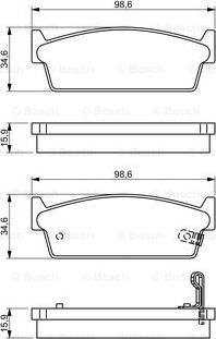 BOSCH 0 986 495 329 - Гальмівні колодки, дискові гальма autocars.com.ua