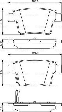 BOSCH 0 986 495 344 - Гальмівні колодки, дискові гальма autocars.com.ua