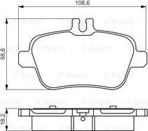 BOSCH 0 986 495 348 - Гальмівні колодки, дискові гальма autocars.com.ua