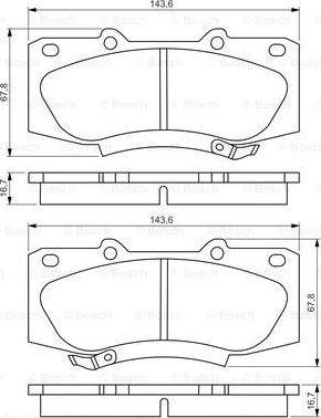 BOSCH 0 986 495 352 - Тормозные колодки, дисковые, комплект avtokuzovplus.com.ua