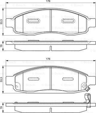 BOSCH 0 986 495 366 - Тормозные колодки, дисковые, комплект autodnr.net