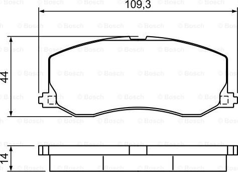 BOSCH 0 986 495 382 - Тормозные колодки, дисковые, комплект avtokuzovplus.com.ua