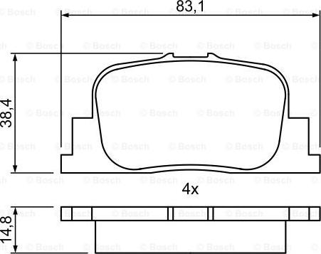 BOSCH 0 986 495 389 - Тормозные колодки, дисковые, комплект autodnr.net