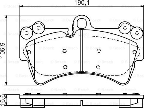 BOSCH 0986495435 - Гальмівні колодки, дискові гальма autocars.com.ua