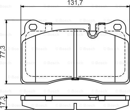 BOSCH 0 986 495 446 - Тормозные колодки, дисковые, комплект autodnr.net