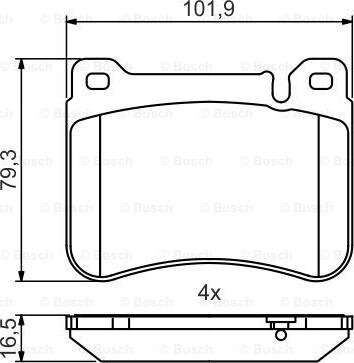 BOSCH 0 986 495 471 - Гальмівні колодки, дискові гальма autocars.com.ua