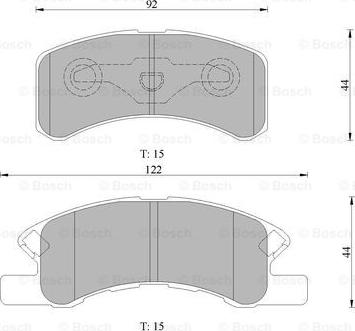 BOSCH 0 986 505 113 - Тормозные колодки, дисковые, комплект avtokuzovplus.com.ua