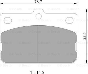 BOSCH 0 986 505 304 - Гальмівні колодки, дискові гальма autocars.com.ua