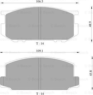 BOSCH 0 986 505 321 - Гальмівні колодки, дискові гальма autocars.com.ua
