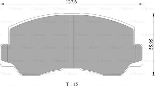 BOSCH 0 986 505 330 - Гальмівні колодки, дискові гальма autocars.com.ua
