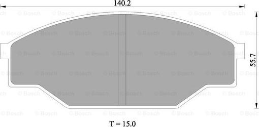 BOSCH 0 986 505 347 - Тормозные колодки, дисковые, комплект autodnr.net