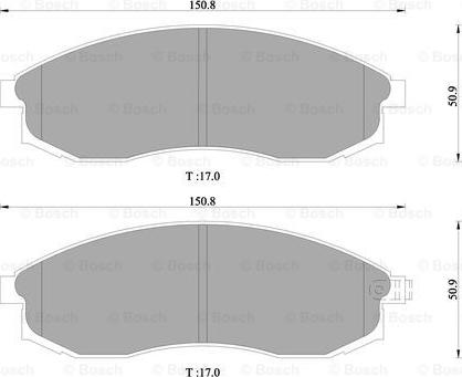 BOSCH 0 986 505 651 - Гальмівні колодки, дискові гальма autocars.com.ua