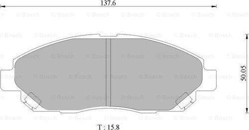 BOSCH 0 986 505 654 - Тормозные колодки, дисковые, комплект avtokuzovplus.com.ua