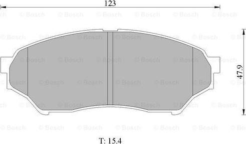 BOSCH 0 986 505 669 - Тормозные колодки, дисковые, комплект avtokuzovplus.com.ua