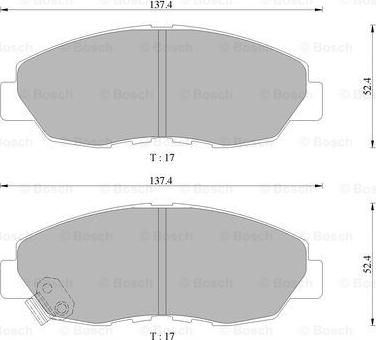 BOSCH 0 986 505 674 - Тормозные колодки, дисковые, комплект autodnr.net