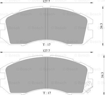 BOSCH 0 986 505 796 - Гальмівні колодки, дискові гальма autocars.com.ua