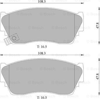 BOSCH 0 986 505 935 - Гальмівні колодки, дискові гальма autocars.com.ua