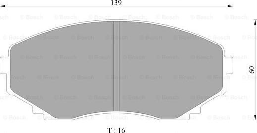 BOSCH 0 986 505 941 - Тормозные колодки, дисковые, комплект avtokuzovplus.com.ua