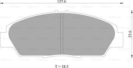 BOSCH 0 986 505 960 - Тормозные колодки, дисковые, комплект autodnr.net