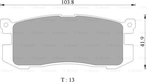 BOSCH 0 986 505 968 - Тормозные колодки, дисковые, комплект avtokuzovplus.com.ua