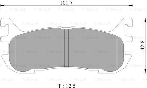 BOSCH 0 986 505 975 - Гальмівні колодки, дискові гальма autocars.com.ua