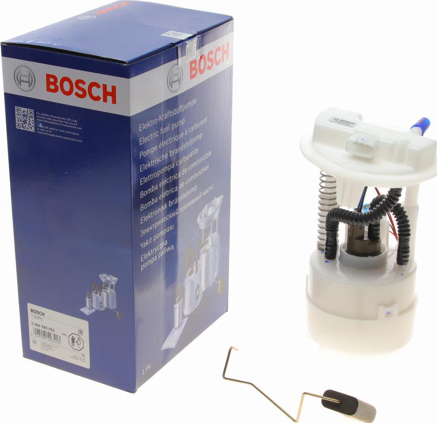 BOSCH 0 986 580 952 - Модуль паливного насоса autocars.com.ua